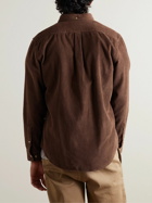 Portuguese Flannel - Lobo Button-Down Collar Cotton-Corduroy Shirt - Brown