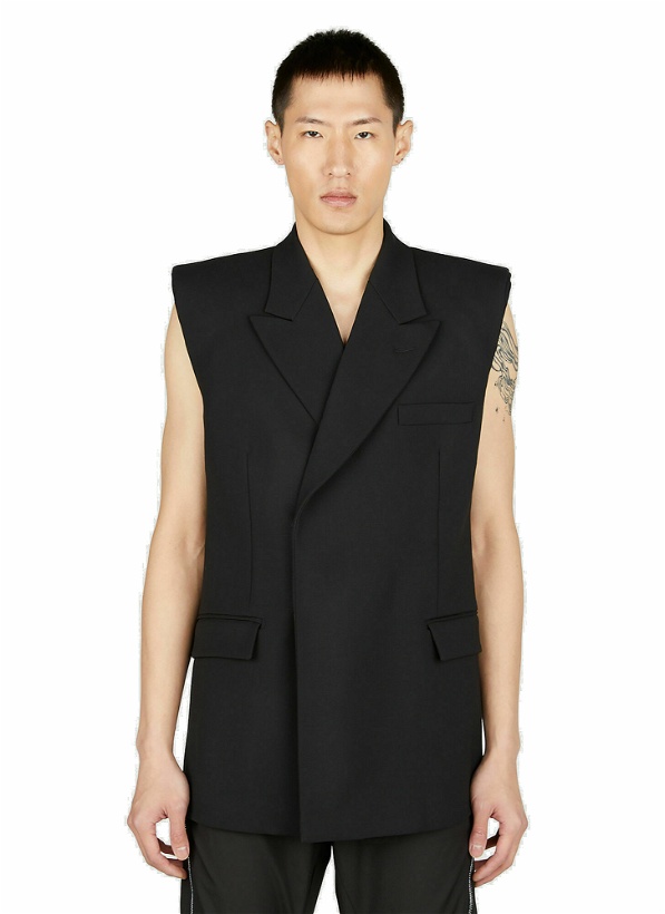 Photo: VTMNTS - Tailored Sleeveless Blazer in Black