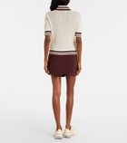 Tory Burch Cotton pointelle polo shirt