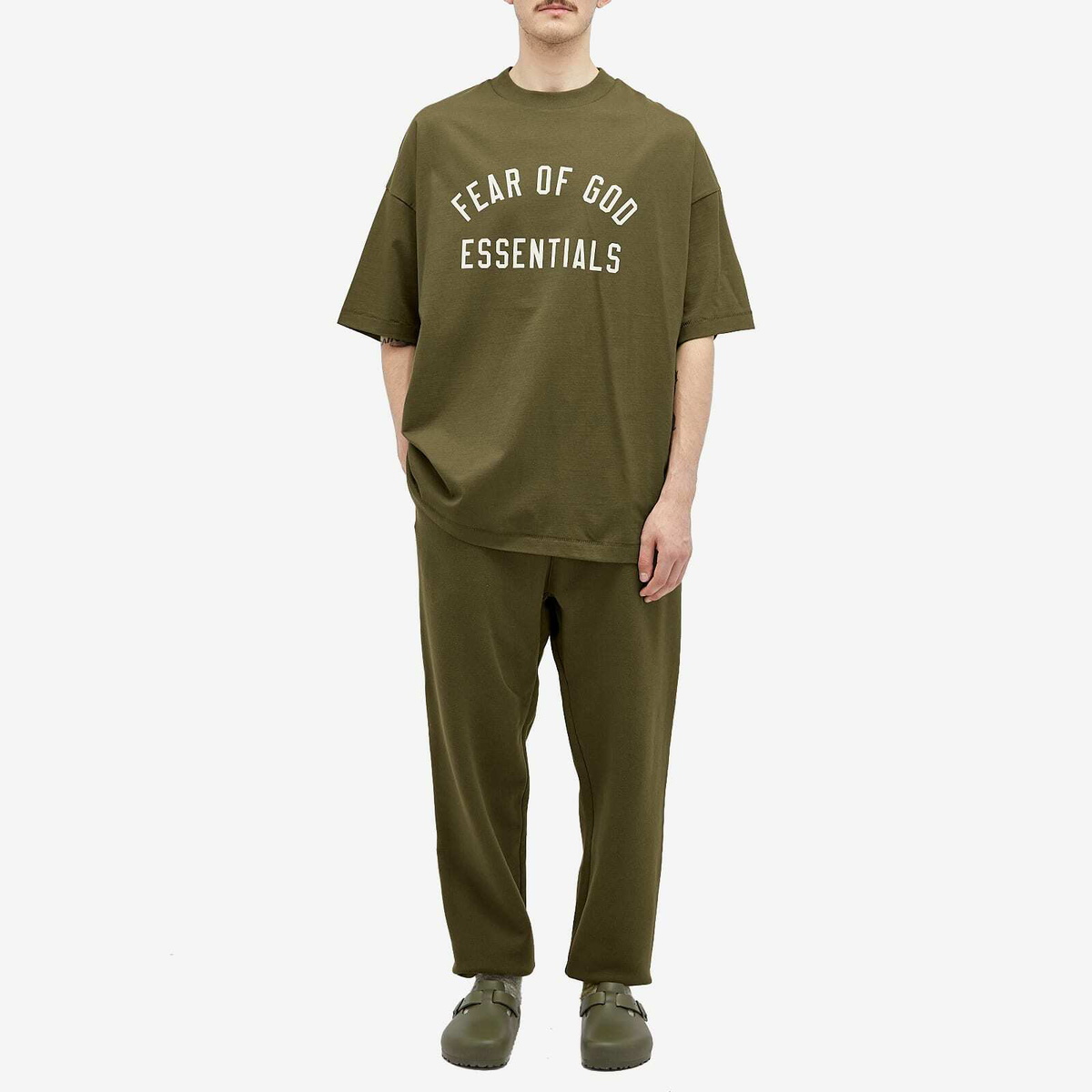 Fear of God ESSENTIALS Men's Jersey Crewneck T-Shirt in