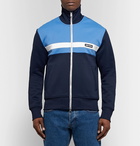 AMI - Slim-Fit Colour-Block Tech-Jersey Track Jacket - Men - Blue