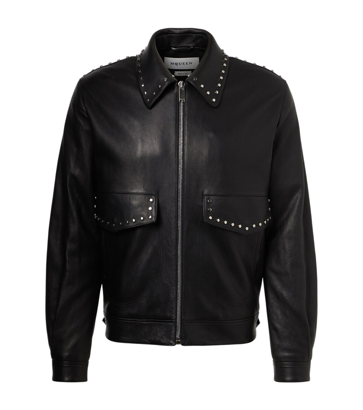 Photo: McQueen Studded leather jacket