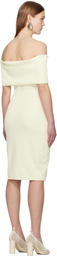 Bottega Veneta Off-White Textured Midi Dress