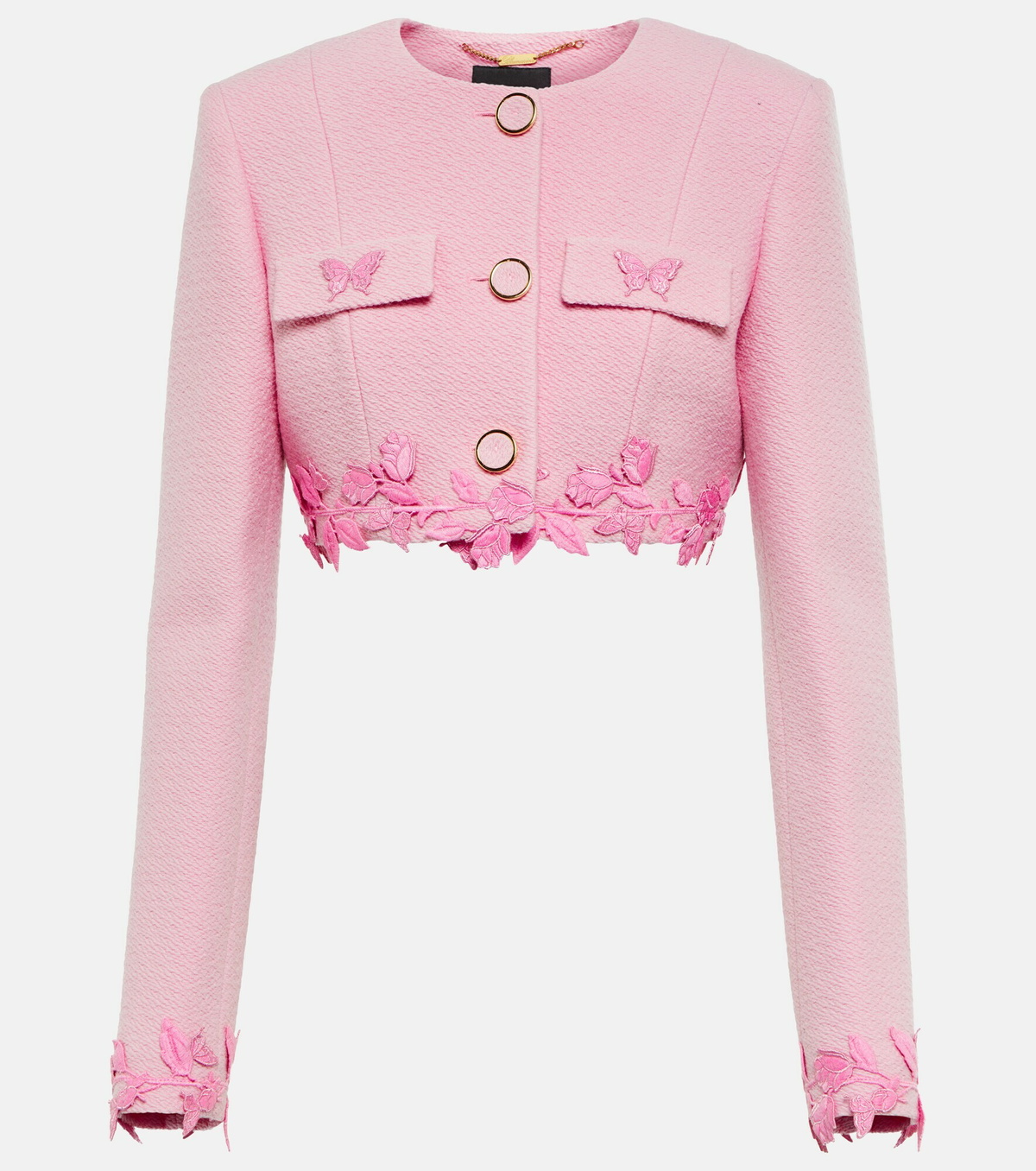 Blumarine Cropped wool jacket Blumarine