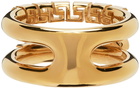 Versace Rose Gold La Medusa Greca Double Ring