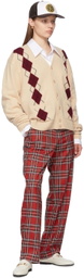 Manors Golf Off-White Lambswool Cardigan