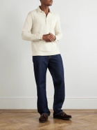 Massimo Alba - Ischia Cotton and Cashmere-Blend Piqué Polo Shirt - Neutrals