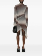 Jade Cropper Draped Twisted Mini Dress
