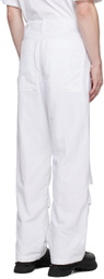 BRYAN JIMENÈZ White Paneled Trousers