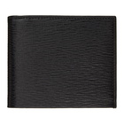 Salvatore Ferragamo Black Grained Gancini Wallet