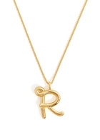 Missoma R Initial 18kt Gold-plated Necklace