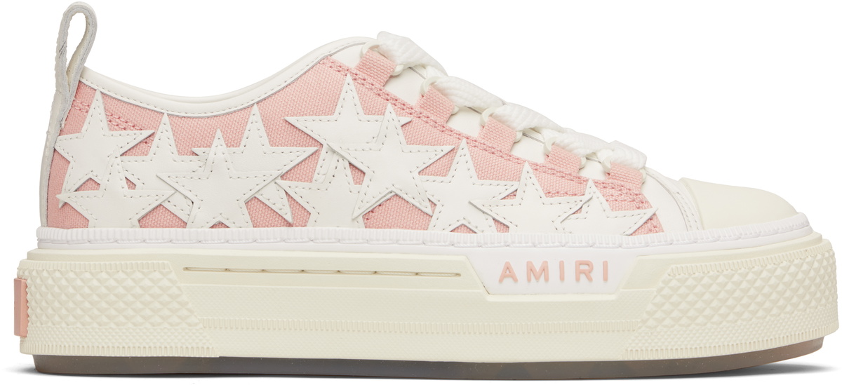 AMIRI Women's Crystal Skel Low Top Sneakers in Black Amiri