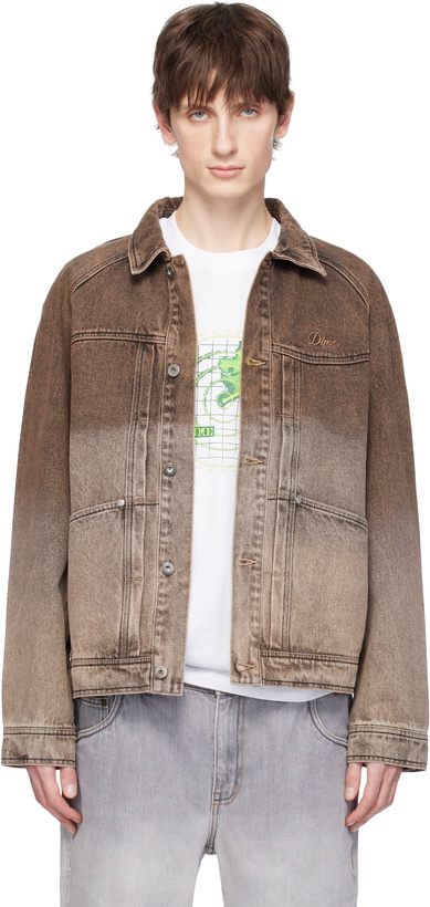 Photo: Dime Brown Gradient Denim Jacket