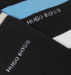 Hugo Boss - Two-Pack Stretch Cotton-Blend Socks - Blue