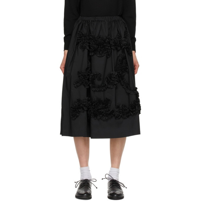 Photo: Tricot Comme des Garcons Black Typewriter Embroidery Skirt