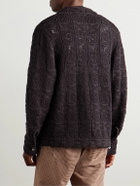Séfr - Myles Pointelle-Knit Cotton-Blend Cardigan - Brown
