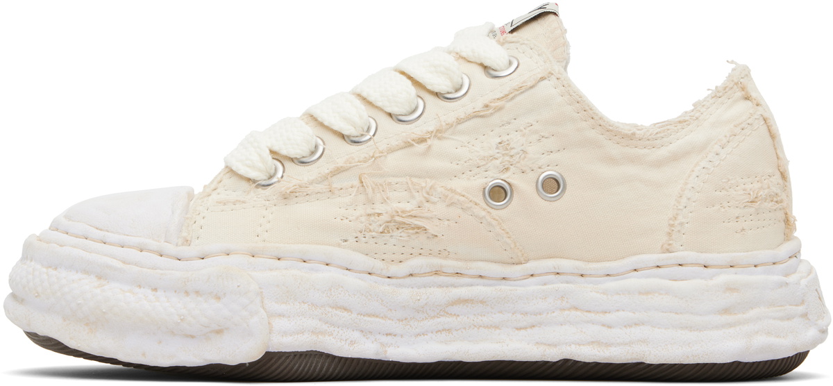 Maison MIHARA YASUHIRO Off-White 'Peterson23' OG Sole Ripped Overdye Canvas Sneakers