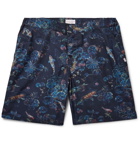 Derek Rose - Mid-Length Printed Swim Shorts - Men - Navy
