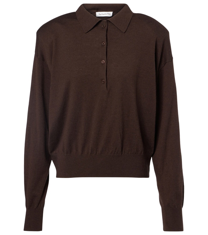 Photo: The Frankie Shop Croydon wool-blend polo sweater