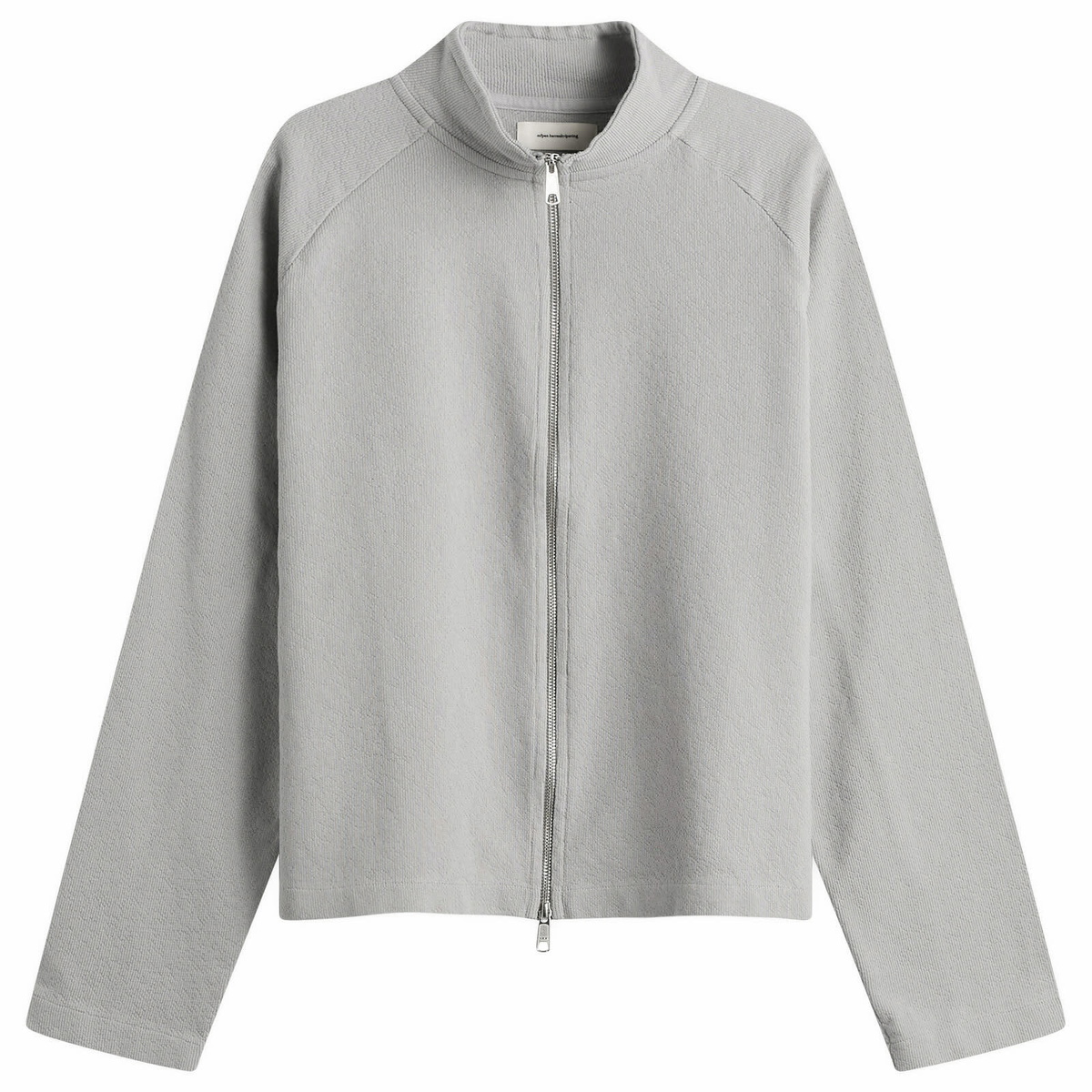 mfpen Men's Needle Jump Leisure Zip Up in Mineral Grey