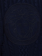 VERSACE - Medusa Embroidered Wool Zip Sweater