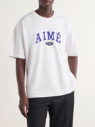 Aimé Leon Dore - Logo-Print Cotton-Jersey T-Shirt - White