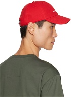 Givenchy Red Embroidered Cap