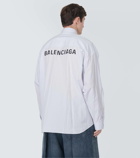 Balenciaga Striped oversized cotton shirt