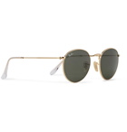 Ray-Ban - Round-Frame Gold-Tone Sunglasses - Gold