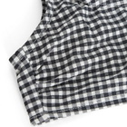 Good American Women's Gingham Square Neck Support Bra in Black Gingham