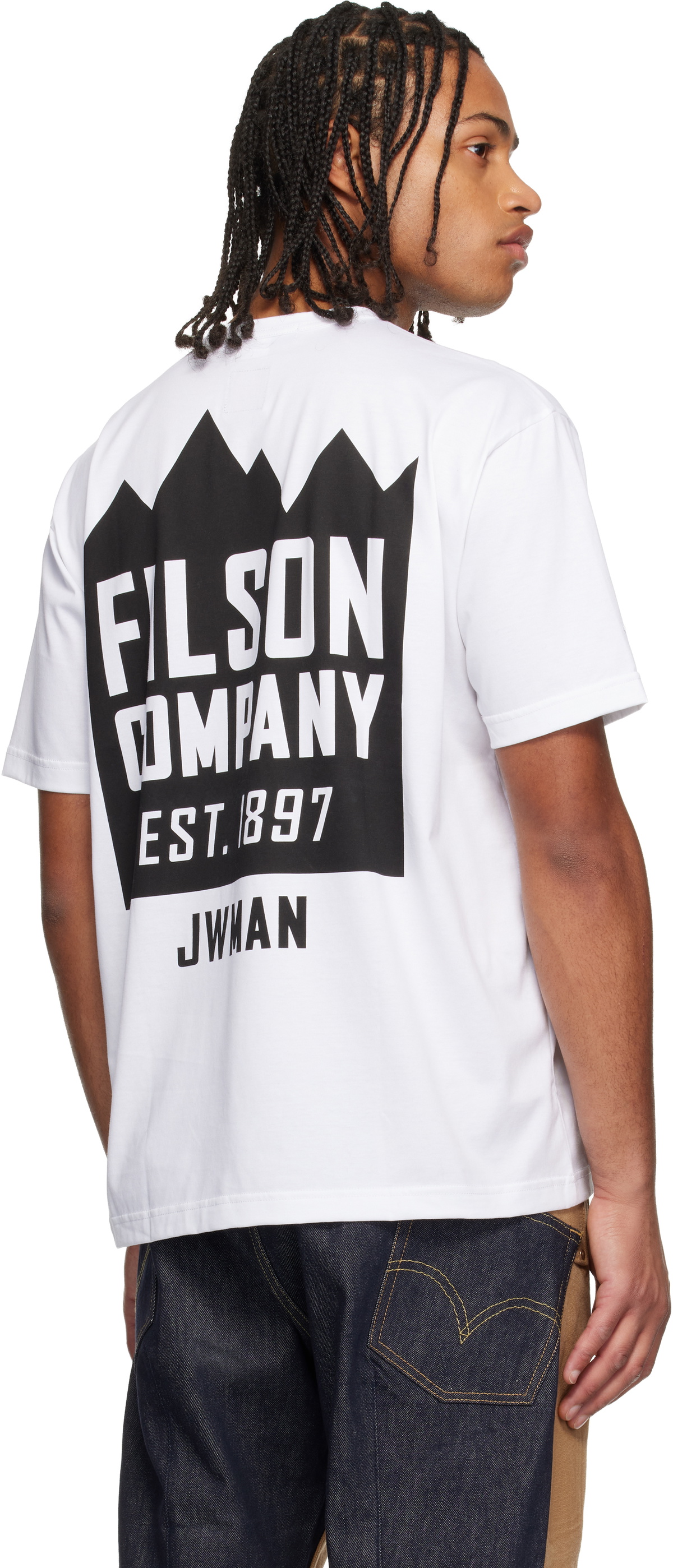 Junya Watanabe White Filson Edition Cotton Jersey T-shirt