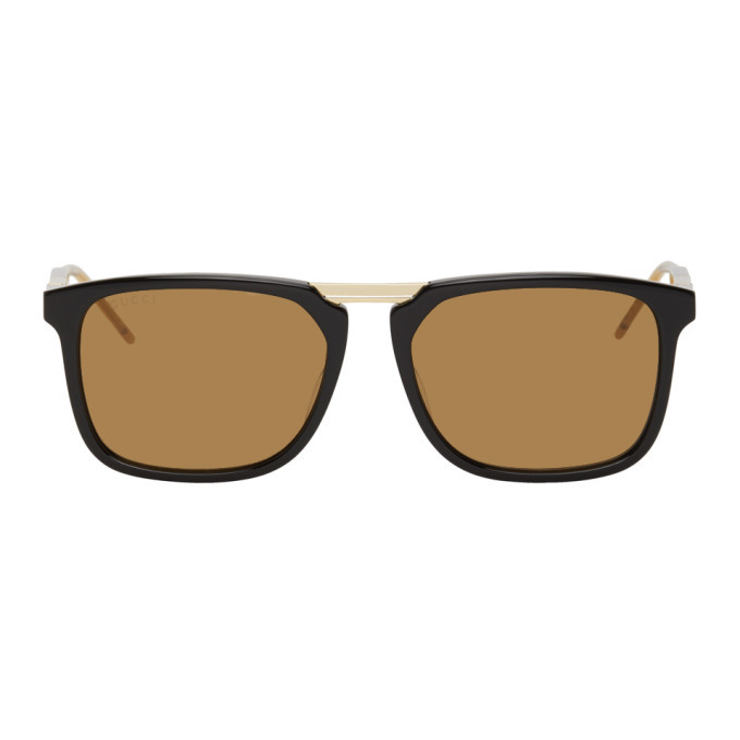 Photo: Gucci Black and Brown GG0842S Sunglasses