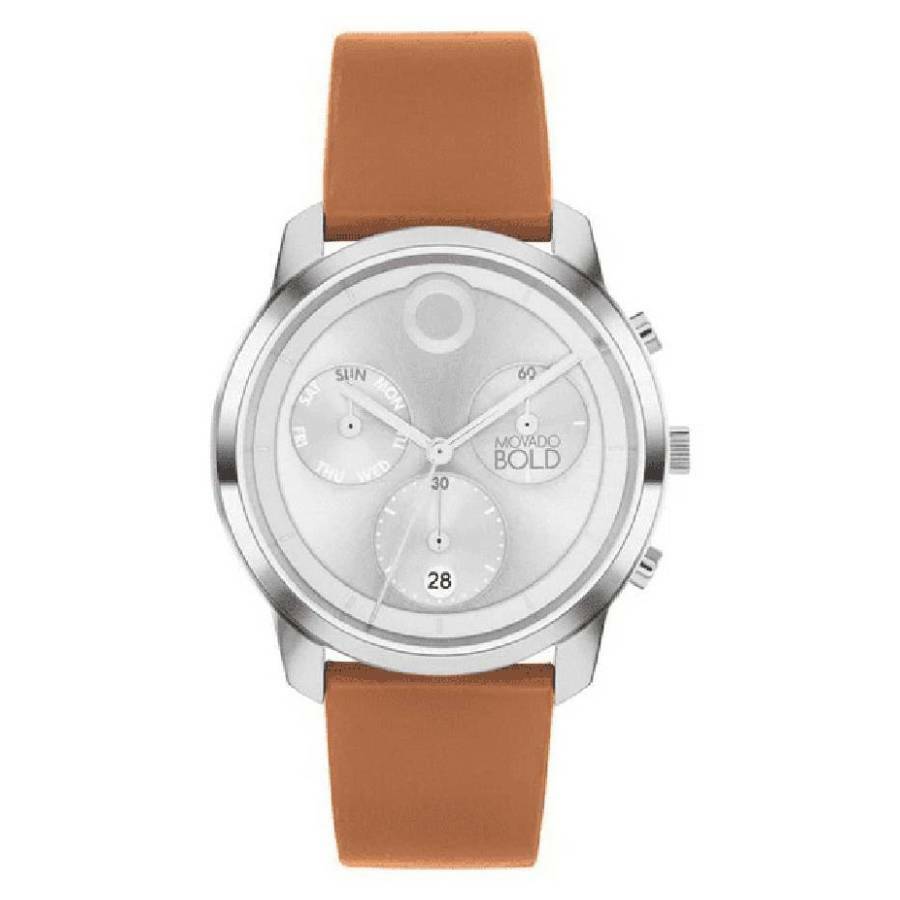 Movado Trend Element Chronograph Quartz Silver Dial Mens Watch 3601028