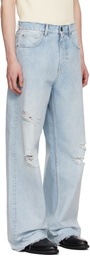Golden Goose Blue Lived-In Effect Denim Jeans