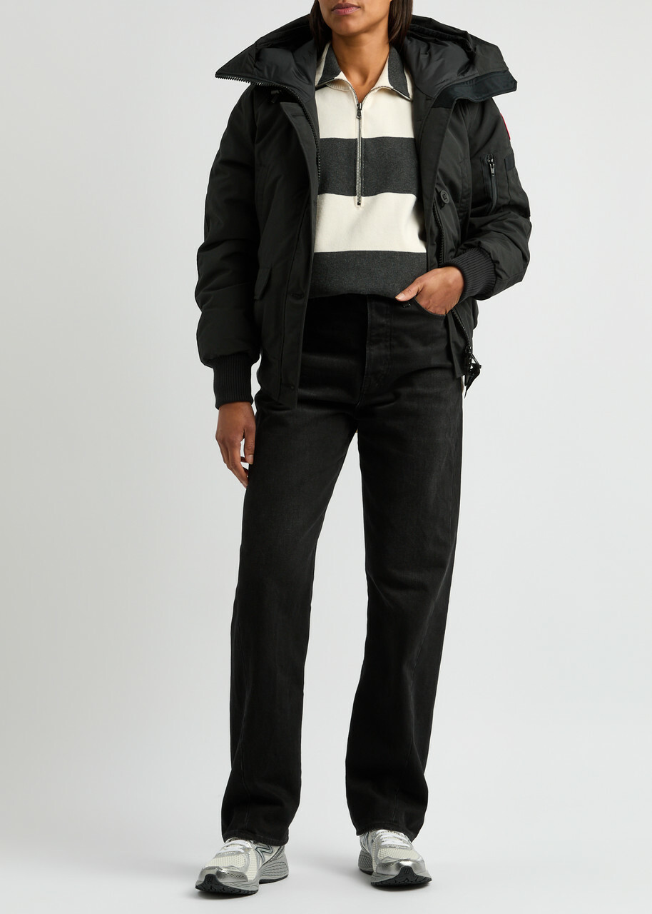 Canada Goose Chilliwack Hooded Shell Bomber Jacket Black