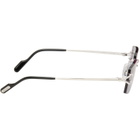 Cartier Silver 'Classic C de Cartier' Sunglasses