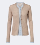 Acne Studios Layered silk and wool cardigan