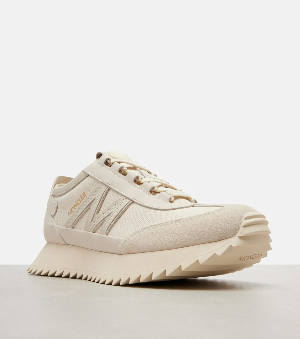 Moncler Pacey2 suede-trimmed sneakers