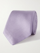 GIORGIO ARMANI - 8cm Striped Silk and Cotton-Blend Tie - Unknown