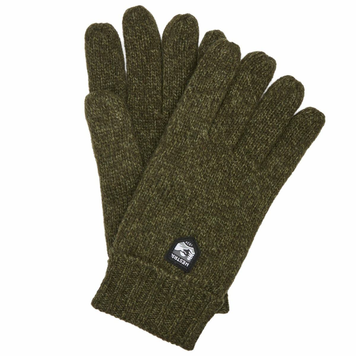 Hestra Men's Basic Wool Glove in Olive