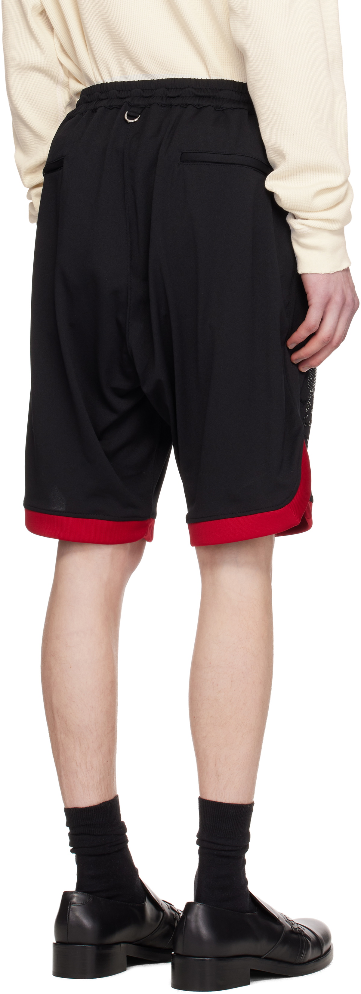 MASTERMIND WORLD Black Basket Shorts