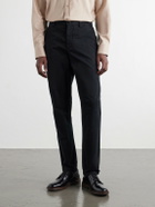 Brunello Cucinelli - Straight-Leg Cotton-Twill Trousers - Black