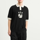 Pawa Speed Sports Men's Footie Knit Polo in Black