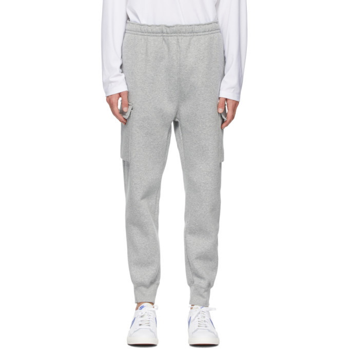 Photo: Nike Grey Fleece Sportswear Club Cargo Pants