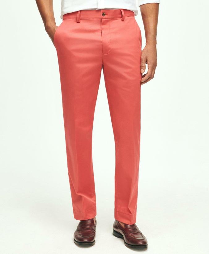 Photo: Brooks Brothers Men's Milano Slim-Fit Stretch Advantage Chino Pants | Red