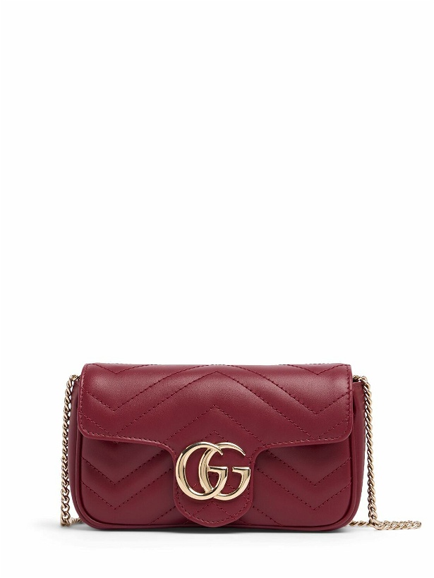 Photo: GUCCI Super Mini Gg Marmont Leather Bag
