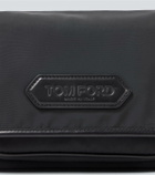 Tom Ford Leather-trimmed messenger bag