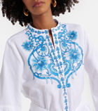 Melissa Odabash Everly cotton and linen minidress