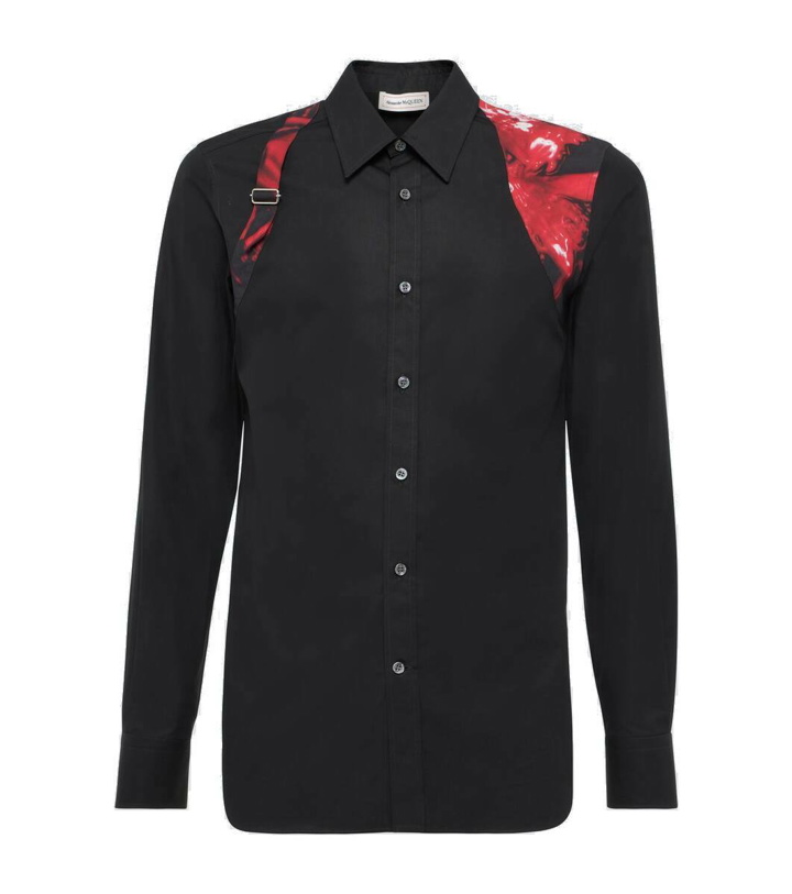 Photo: Alexander McQueen Harness cotton poplin shirt