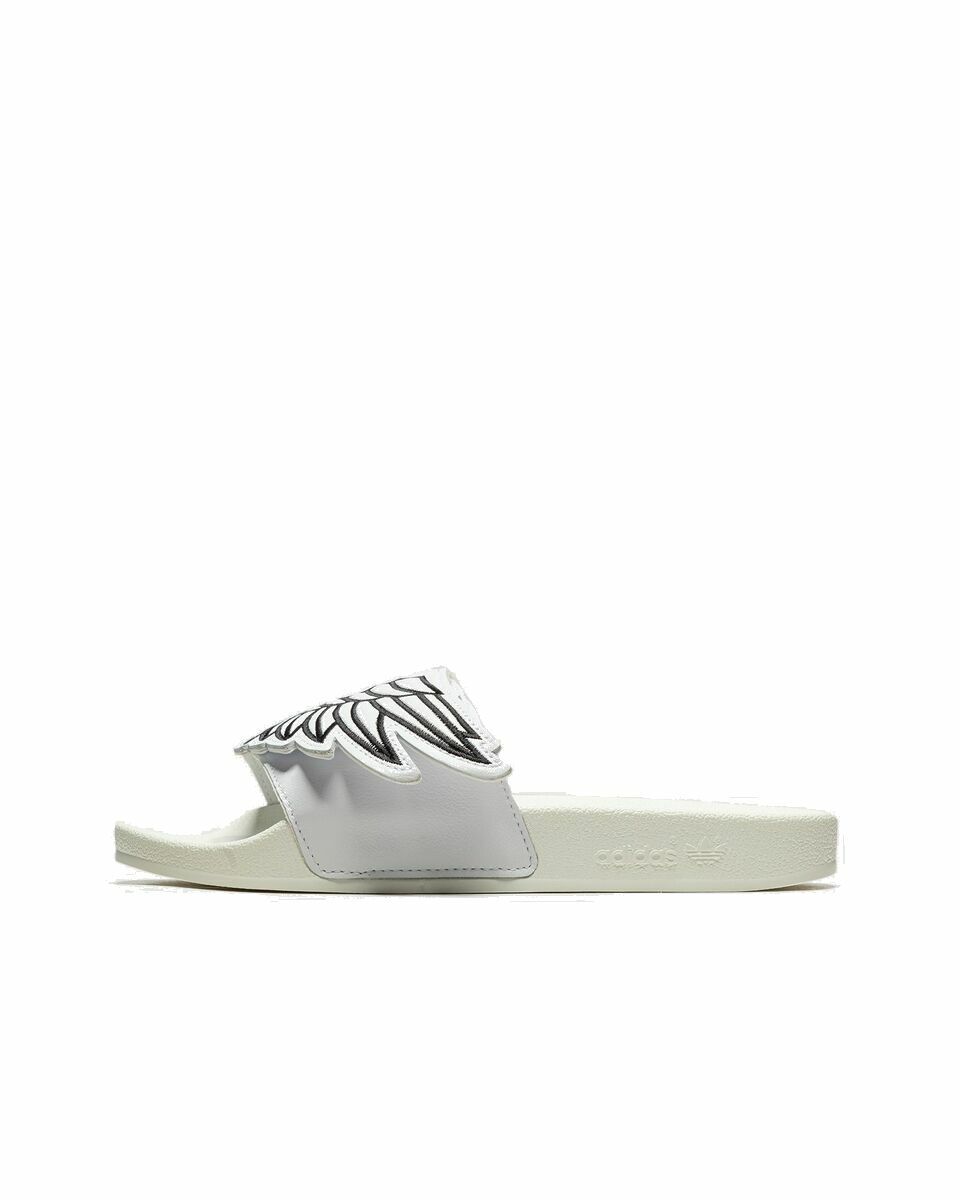 Photo: Adidas Js Monogram Adilett White - Mens - Sandals & Slides